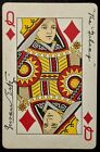 Playing Card Autographed by Anglo-American Author Susan Ertz - "The Galaxy"