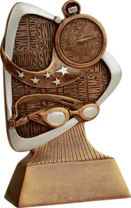 5.5" Swimming Triad Series Trophy Personalized Free - Bild 1 von 2