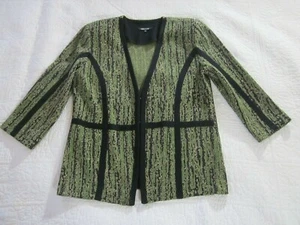 Misook Damen Jacke Größe S grün/gold Fleckmuster - Bild 1 von 6