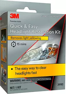 Quick and Easy Headlight Restoration Kit,Removes Light Yellowing in 15-Minutes,1 - Picture 1 of 5
