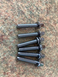 6 x 32mm x 28mm Drum Tension Rods and Washers - Picture 1 of 2