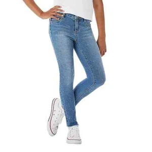 Member's Mark Girls Skinny Fit Jeans Size M 7/8 Sofi Wash Rhinestone - Picture 1 of 6