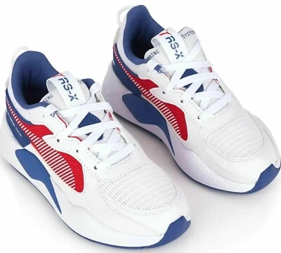 Puma RS-X Disco Duro AC Niño Pequeño Talla 4C Tenis Zapatos Atléticos Blanco Azul  Foto 1 de 4
