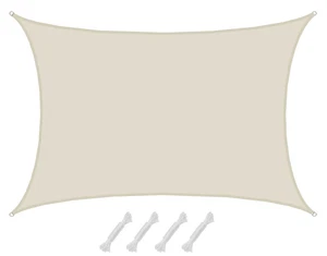 UV Sonnensegel Wasserdicht 6x4 - Rechteckig - Sonnenschutz Segel Garten Terrasse - Bild 1 von 10