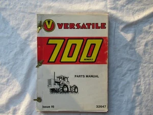 Versátil 700 serie 2 4x4 piezas de tractor catálogo manual libro original - Imagen 1 de 9
