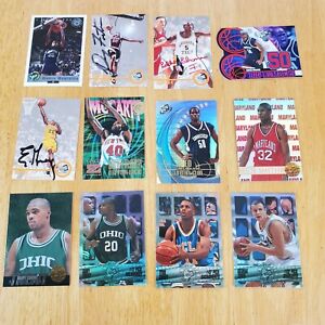 1990s Basketball 12 Different Cards Lot Press Pass Skybox Z Force Classic 2 Auto