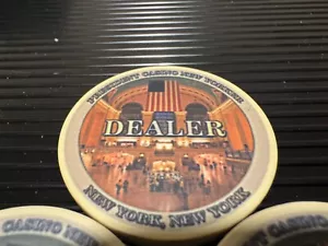 PNY President Casino New Yorker Dealer Button. Paulson Poker Chips - Bild 1 von 1