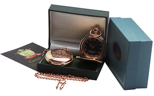 WINSTON CHURCHILL Signed Pocket Watch Quote Rose Gold Autographed Political Gift - Picture 1 of 3