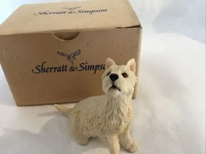 Sherratt And Simpson West Highland Terrier Westie Paw Up Puppy Dog VGC Boxed - Picture 1 of 3