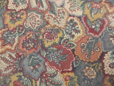 Vtg Concord Cotton Fabrics Traditional Muted  Florals Quilt Crafts   1yd x 44 - Image 1 of 4