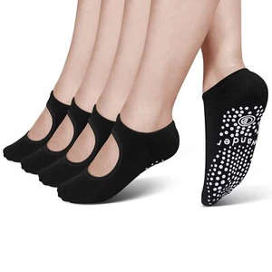 Non-Slip Yoga Socks with Grips Pilates Barre Ballet Socks for Women - Picture 1 of 8