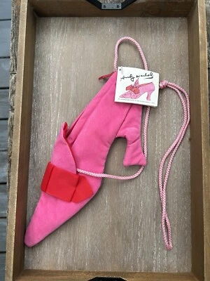 Винтажная сумочка для обуви Andy Warhol Alice B розовый бархат 2000 - Изображение 1 из 4