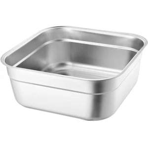 Stainless Steel Basin Large Capacity Washing Vegetables Basin Multifunctional - Picture 1 of 12