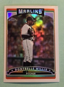 2006 Topps Chrome DONTRELLE WILLIS #242 Refractor Florida Marlins - Picture 1 of 2