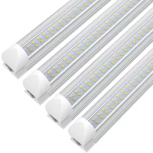 T8 2~8FT Integrated LED Tube Bulb Light Shop Light Linkable Ceiling Tube Fixture - Picture 1 of 26
