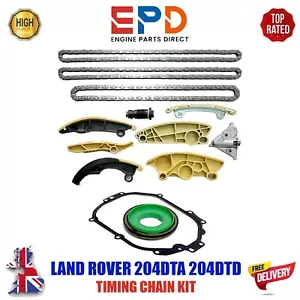 LAND ROVER JAGUAR 204DTD 204DT 2.0 DIESEL TIMING CHAIN KIT+ TIMING GASKET - Picture 1 of 7
