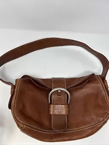 Bolso de mano Christopher Kon de cuero marrón plegable - Imagen 1 de 9