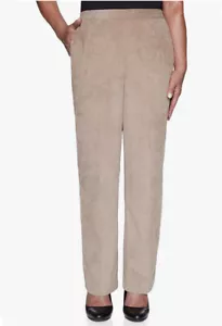Pantalón para mujer Alfred Dunner Dover Cliffs proporcional mediano moca talla 16 $48 - Imagen 1 de 3