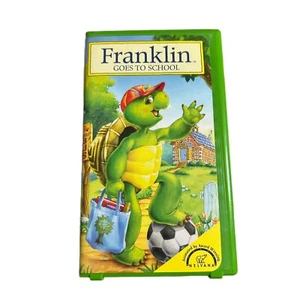 Franklin Goes To School VHS Tape TV 2 Shows Turtle Cartoon AS IS Untested - Bild 1 von 3