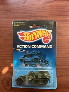 Vintage 1986 Hot Wheels Mattel Action Command 9374 Army Green Tank Gunner - Picture 1 of 2