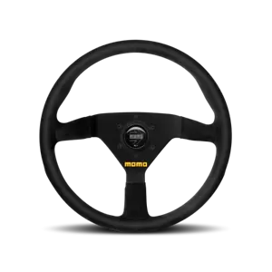 MOMO Racing Mod. 78 Black Leather / Brushed Black Anodized 320mm Steering Wheel - Bild 1 von 1