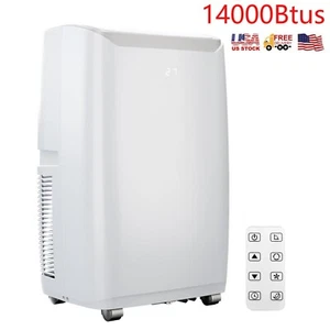 14000Btus Portable Air Conditioner Cool for Room up to 750 Sq.Ft W/ Dehumidifier - Picture 1 of 8