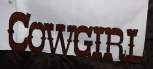 Cowgirl Metal Decor Sign - Picture 1 of 1