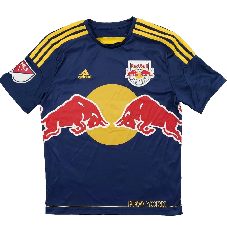 Camiseta Adidas New York Red Bulls Juvenil Grande Azul Fútbol MLS  Foto 1 de 4