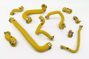 Silicone Coolant Radiator Hoses fits MINI One/Cooper R50 R52 Non-AC 00-03 Yellow - Picture 1 of 4