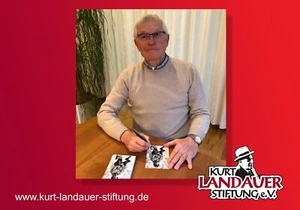 Autogrammkarte Manfred Müller - Kurt Landauer Stiftung - Bild 1 von 3