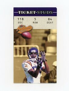 RANDY MOSS 2004 Fleer Authentix Ticket Studs #5 Minnesota Vikings