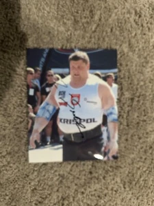ZADRUNAS SAVICKAS signed World Strongest 8x10 photo powerlifting bodybuilding - Foto 1 di 1