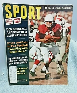 Sport Magazine January 1966 Charlie Johnson St Louis Cardinals Don Drysdale - Picture 1 of 1