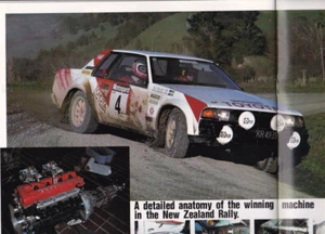 1982 TOYOTA MOTOR SPORT GRAPHICS Mag NZ RALLY CELICA COROLLA & STARLET - Picture 1 of 7