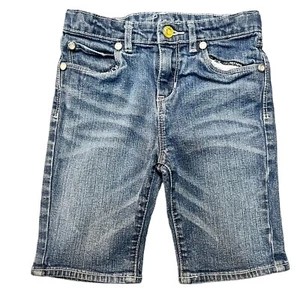 Levi's Shorts Girls 6X Blue Adjustable Waist Denim (W20 L7) - Picture 1 of 9