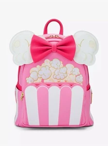 Loungefly Minnie Mouse Popcorn Ears Mini Backpack New - Picture 1 of 6
