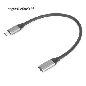 HD 4K USB 3.1 Typ -C -Kabel 400 M/s Männlich Bis Weiblich Typ C Extender -Kabel - Afbeelding 1 van 22