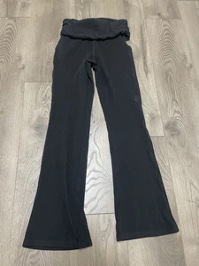 Free People Movement Damen Activewear Hose Small schwarz Schlaglegging Fold Over - Bild 1 von 5