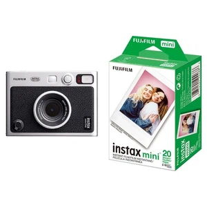 FUJIFILM INSTAX MINI EVO Hybrid Instant Camera (Black) + 20 Exposures Film Kit - Picture 1 of 8