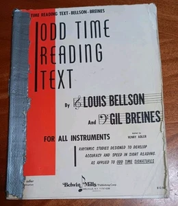 Odd Time Reading Text By Louis Bellson & Gil Briner For all Instruments  Book - Picture 1 of 4