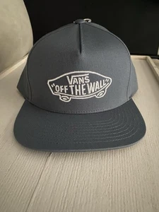 Vans Off The Wall Mütze blau Druckknopflasche Einheitsgröße klassisch bestickt weiß Logo NEU! - Bild 1 von 4