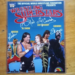 Wrestling Superstars Firmato 8x10 Al Snow Avatar Shinobi Leif Cassidy Head - Foto 1 di 6