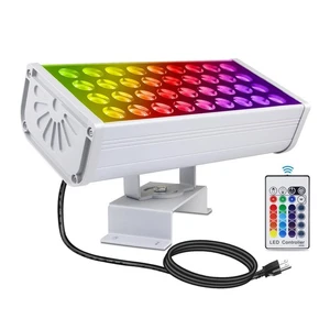 LED Wall Washer Lights RGBW 5000K Color Changing with RF Remote, Dimmable 144... - Picture 1 of 7