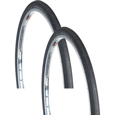 Pack of 2 Kenda Schwinn Tire 26 x 13/8 x 11/4 Clincher Wire Black 22tpi - Image 1 of 2