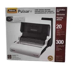 Fellowes Pulsar + Plus 300 Sheet Bind Capacity Office Comb Binding Machine - Picture 1 of 15
