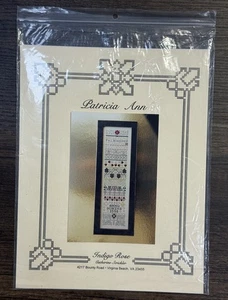 Indigo Rose Patricia Ann Sampler Cross Stitch Pattern - Picture 1 of 3