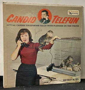 A62 Harold Flender: Candid Telefun, 1961 United Artists Records UAL 4075 -Comedy - Imagen 1 de 4
