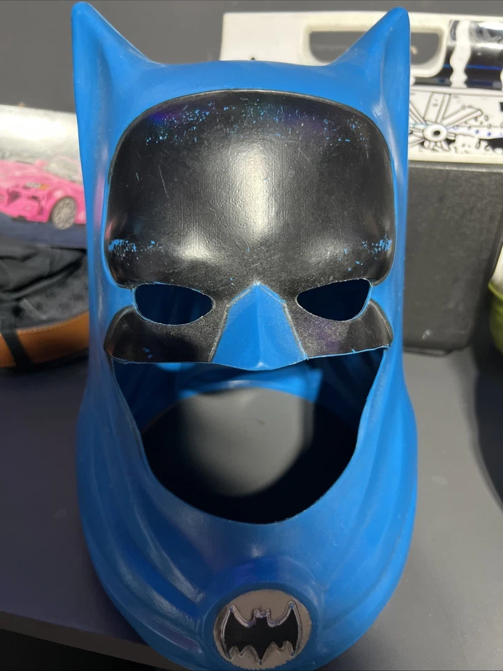 Vintage 1966 Batman Plastic Mask Halloween Costume Helmet Cowl Ideal Toy Corp 2 - Image 1 of 4