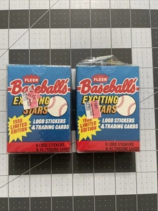 2x 1988 Fleer Edición Limitada Béisbol Estrellas Emocionantes Juegos Sellados de Fábrica - Imagen 1 de 6