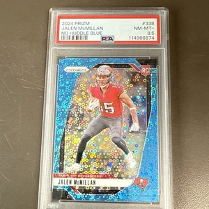 Prizm Jalen McMillan #338 No Huddle Blue RC PSA 8,5 2024 - Imagen 1 de 3